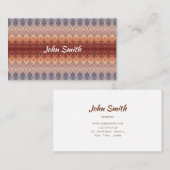 Carte De Visite Modèle du sud-ouest ethnique (Devant / Derrière)