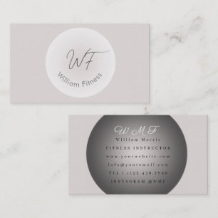 Carte De Visite Modèle éditable avec code QR minimaliste élégant