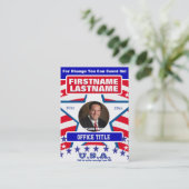 Carte De Visite Modèle électoral de la campagne (Debout devant)