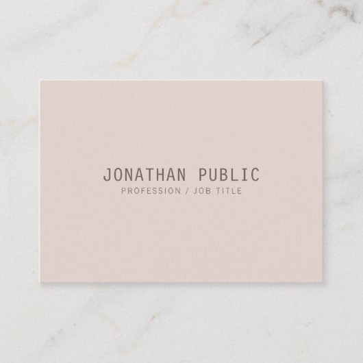 Carte De Visite Modèle élégant à la mode de Minimalistic de (Devant)