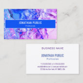 Carte De Visite Modèle élégant et Abstrait (Devant / Derrière)