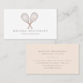 Carte De Visite Modèle élégant fait sur commande d'entraîneur (Devant / Derrière)