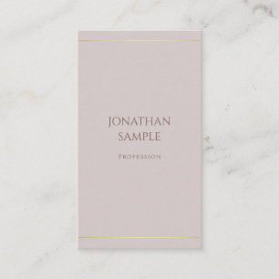 Carte De Visite Modèle élégant minimaliste moderne luxueux haut