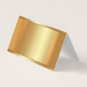 Carte De Visite Modèle élégant moderne luxueux d'or fascinant (Dos)