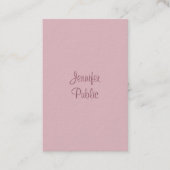 Carte De Visite Modèle Élégant moderne manuscrit Nom du script (Devant)