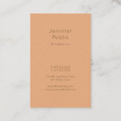 Carte De Visite Modèle Élégant moderne manuscrit Nom du script (Dos)