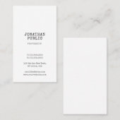 Carte De Visite Modèle élégant professionnel de style classique vi (Devant / Derrière)