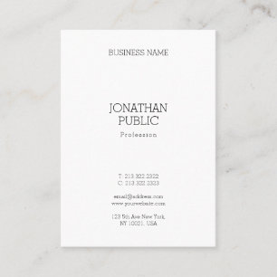 Carte De Visite Modèle élégant professionnel minimaliste moderne