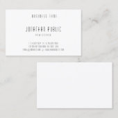 Carte De Visite Modèle élégant simple moderne professionnel (Devant / Derrière)