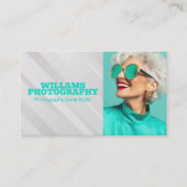 Carte De Visite Modèle élégant souriant (Devant)