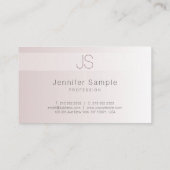 Carte De Visite Modèle élégant tendance monogramme moderne stylé (Dos)