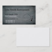 Carte De Visite Modèle en chef d'ami de pêche (Devant / Derrière)