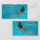 Carte De Visite Modèle féminin natation Thunder_Cove (Devant / Derrière)