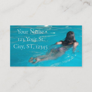 Carte De Visite Modèle féminin natation Thunder_Cove