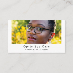 Carte De Visite Modèle féminin, Opticien, Praticien Technique