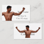 Carte De Visite Modèle Fitness Homme Thunder_Cove (Devant / Derrière)