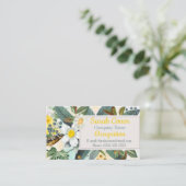 Carte De Visite Modèle floral (Debout devant)