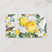 Carte De Visite Modèle floral (Dos)