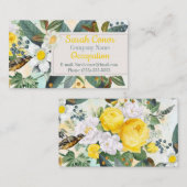 Carte De Visite Modèle floral (Devant / Derrière)