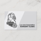 Carte De Visite Modèle floral, Chirurgien plastique, Chirurgie pla (Devant)