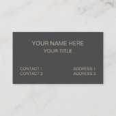 Carte De Visite Modèle floral coloré (Dos)