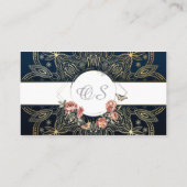 Carte De Visite Modèle floral élégant et personnalisable 13 (Dos)