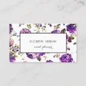 Carte De Visite Modèle floral moderne (Devant)