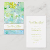 Carte De Visite *~* Modèle floral populaire Fille Beauté Chic Spa (Devant / Derrière)