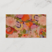 Carte De Visite Modèle floral rose kimono (Dos)