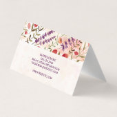 Carte De Visite Modèle floral tendance (Dos)