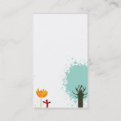 Carte De Visite modèle frais et mignon de soleil de businesscard (Dos)