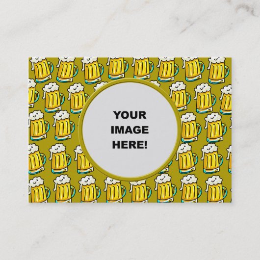 Carte De Visite Modèle, frontière de bière (Devant)