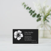 Carte De Visite Modèle Hibiscus (Debout devant)