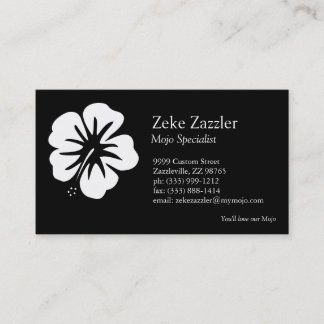 Carte De Visite Modèle Hibiscus
