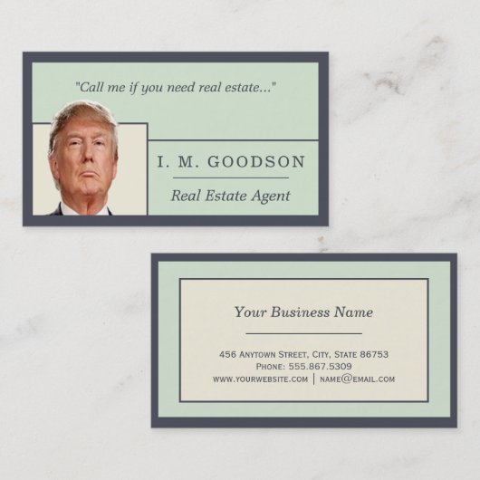 Carte De Visite Modèle immobilier (Devant / Derrière)