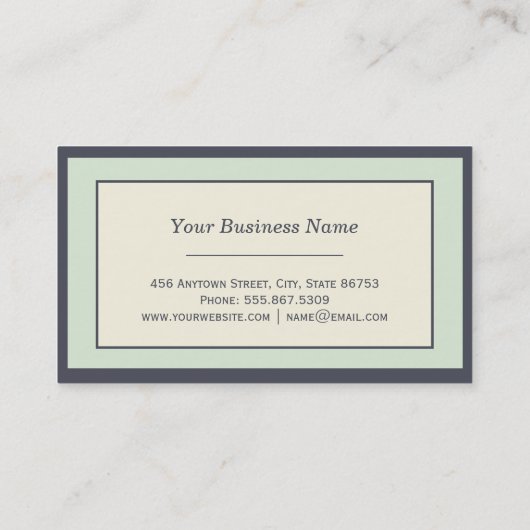 Carte De Visite Modèle immobilier (Dos)