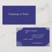 Carte De Visite Modèle/ingénierie (Devant / Derrière)