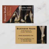 Carte De Visite Modèle instructeur Dance Studio (Devant / Derrière)