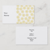Carte De Visite Modèle jaune de petit gâteau (Devant / Derrière)
