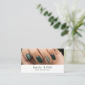 Carte De Visite Modèle main, Technicien Nail (Debout devant)
