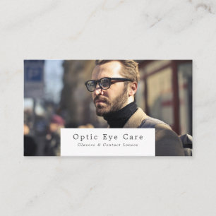 Carte De Visite Modèle masculin, Opticien, Praticien Technique