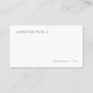 Carte De Visite Modèle minimaliste élégant moderne facile à réalis