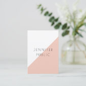 Carte De Visite Modèle minimaliste moderne élégant personnalisé (Debout devant)