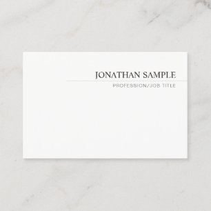 Carte De Visite Modèle minimaliste moderne élégant professionnel