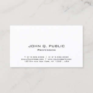 Carte De Visite Modèle minimaliste moderne personnalisé Télécharge
