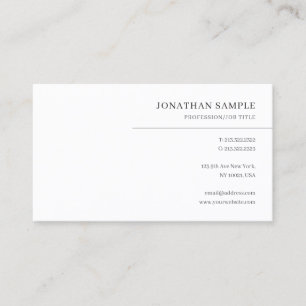 Carte De Visite Modèle minimaliste moderne professionnel