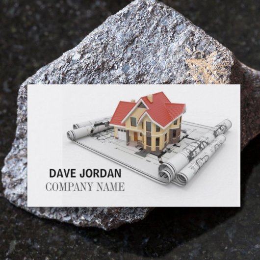 Carte De Visite Modèle moderne Construction Architecte Entrepreneu