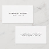 Carte de visite Modèle Moderne Design élégant (Devant / Derrière)