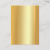 Carte De Visite Modèle moderne Elegant Gold Professional tendance (Dos)