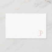 Carte De Visite Modèle Moderne Élégant Monogramme Professionnel (Devant)